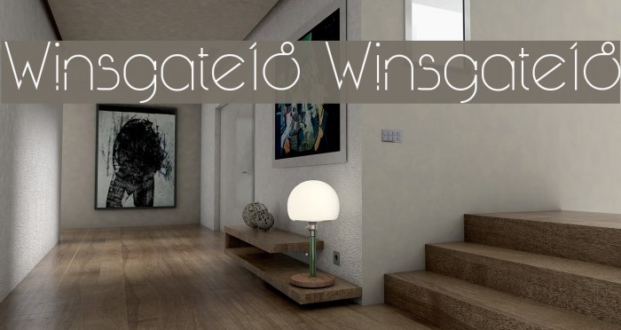 Winsgate18 Winsgate18 Font examples