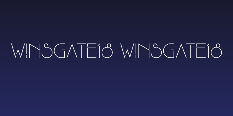 Winsgate18 Winsgate18 Social Header
