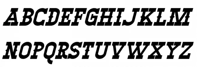 Winslett Bold Italic Fonte MAIÚSCULAS