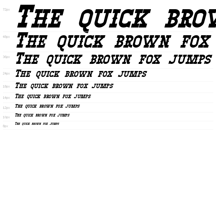 Winslett Bold Italic Waterfall