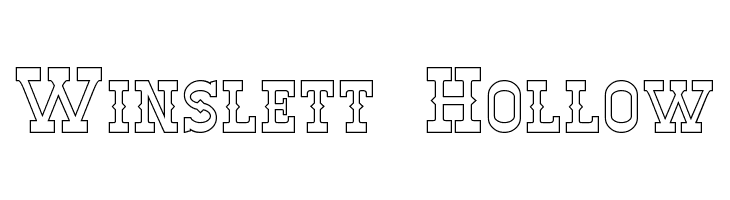 Winslett Hollow Font
