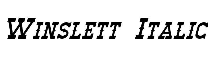 Winslett Italic  Frei Schriftart Herunterladen