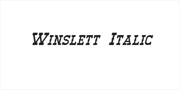 Winslett Italic Logo