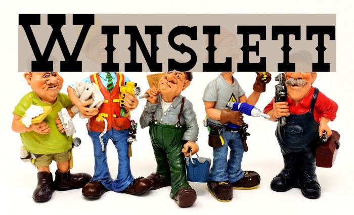 Winslett Font examples