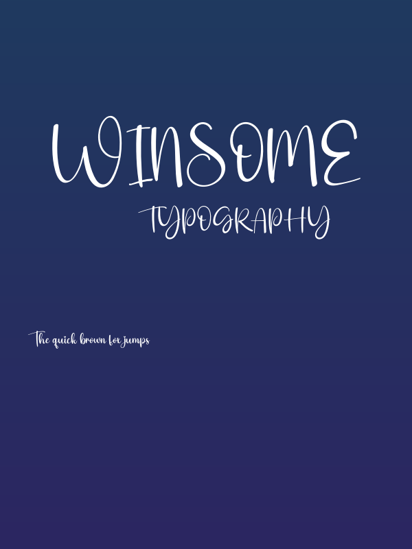Winsome Poster