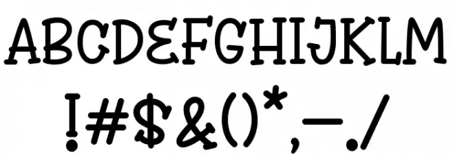 Winsten Sparky Font OTHER CHARS