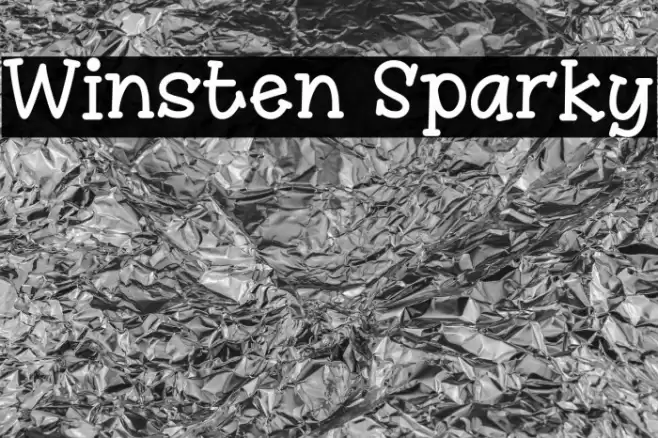 Winsten Sparky Font examples