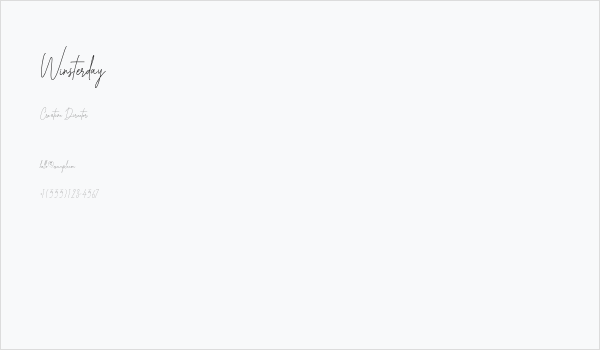 Winsterday Business Card