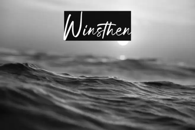 Winsthen Font examples