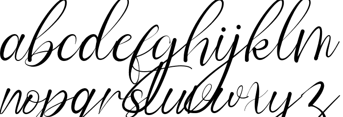 Winston Andrews Font LOWERCASE