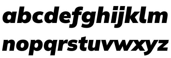 Winston Black Italic Font LOWERCASE