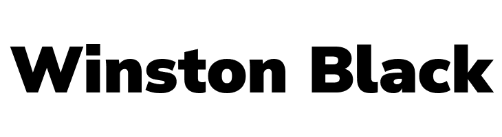 Winston Black  नि: शुल्क फ़ॉन्ट्स डाउनलोड