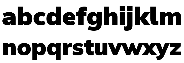 Winston Black Font LOWERCASE