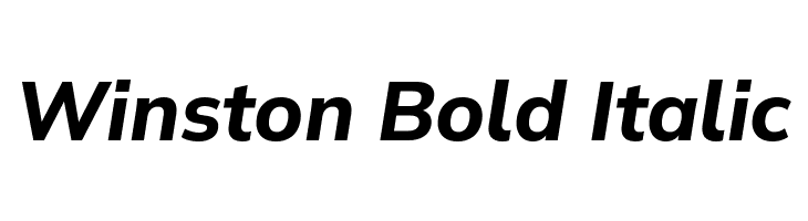 Winston Bold Italic  नि: शुल्क फ़ॉन्ट्स डाउनलोड