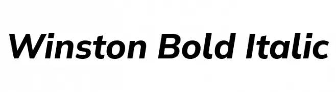 Winston Bold Italic  baixar fontes gratis