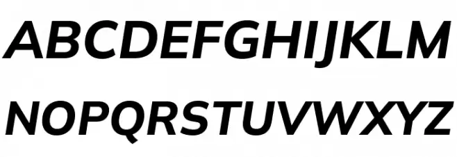 Winston Bold Italic 字体 大写
