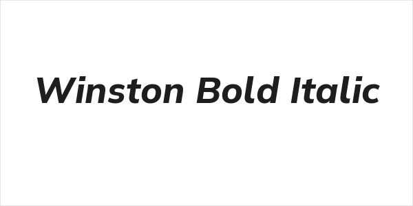 Winston Bold Italic Logo
