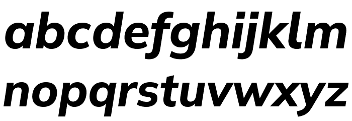Winston Bold Italic Font LOWERCASE