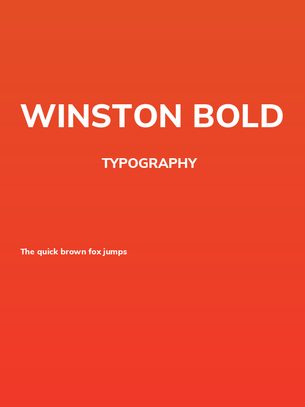 Winston Bold Poster