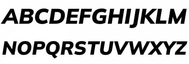 Winston ExtraBold Italic Шрифта ВЕРХНИЙ
