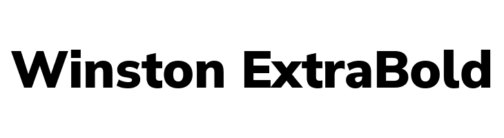 Winston ExtraBold  Frei Schriftart Herunterladen