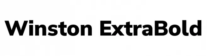Winston ExtraBold  Frei Schriftart Herunterladen