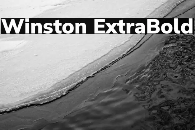 Winston ExtraBold Font examples