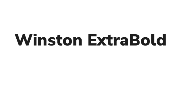 Winston ExtraBold Logo