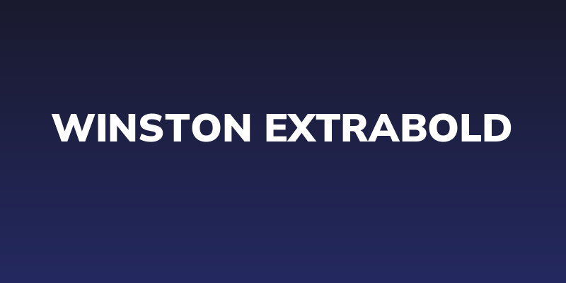 Winston ExtraBold Social Header