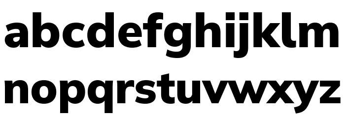 Winston ExtraBold Font LOWERCASE