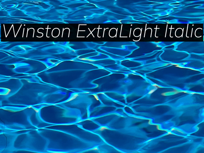 Winston ExtraLight Italic Example 1