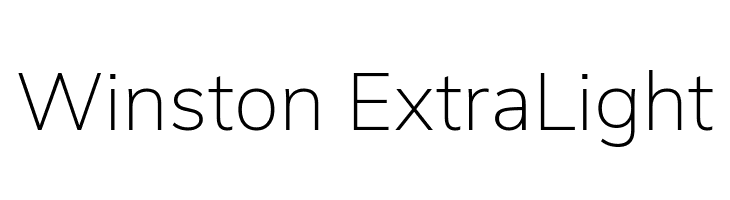 Winston ExtraLight  لخطوط تنزيل