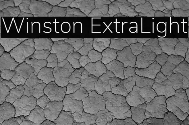 Winston ExtraLight Font examples