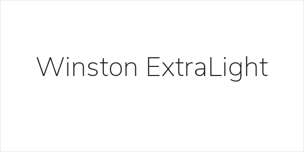 Winston ExtraLight Logo