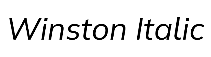 Winston Italic  Fuentes Gratis Descargar