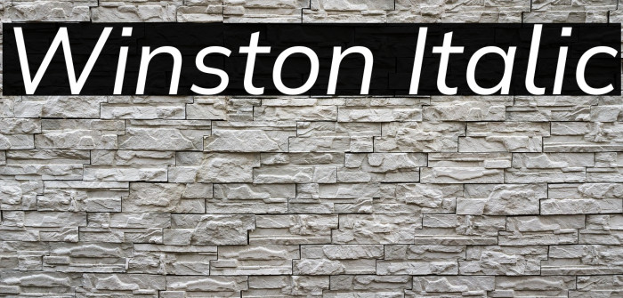 Winston Italic Example 1