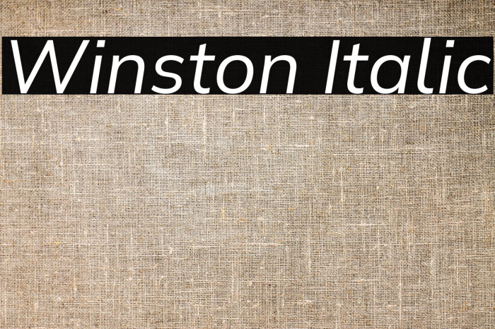 Winston Italic Example 2