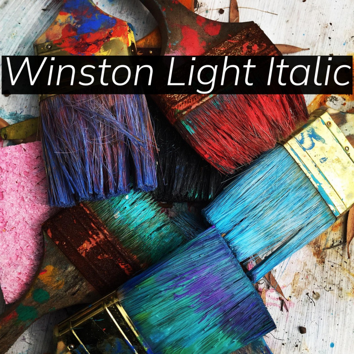 Winston Light Italic Example 1