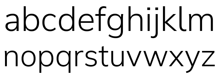Winston Light Font LOWERCASE