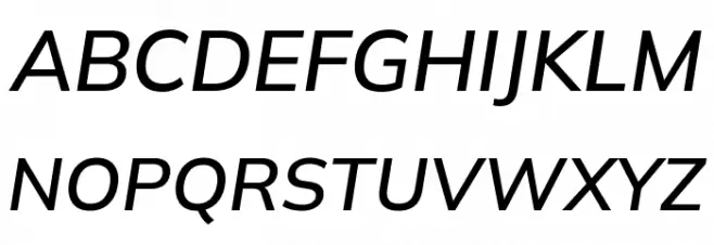 Winston Medium Italic Polices MAJUSCULES