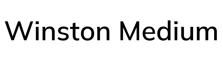 Winston Medium  Fuentes Gratis Descargar