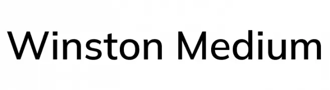 Winston Medium  Frei Schriftart Herunterladen