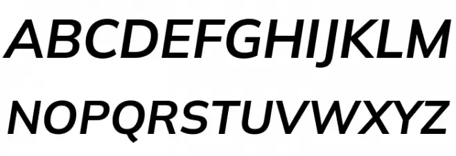 Winston SemiBold Italic Шрифта ВЕРХНИЙ