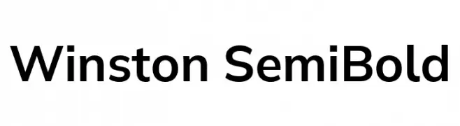 Winston SemiBold  baixar fontes gratis