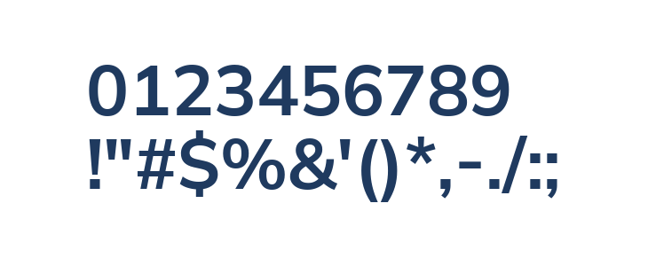 Winston SemiBold Other Characters
