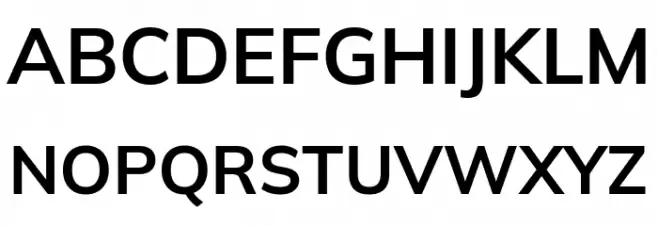 Winston SemiBold Schriftart Groß
