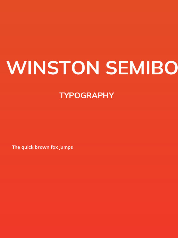 Winston SemiBold Poster