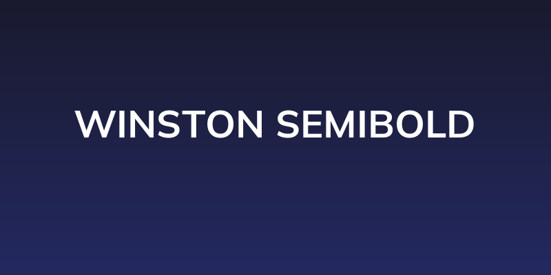 Winston SemiBold Social Header