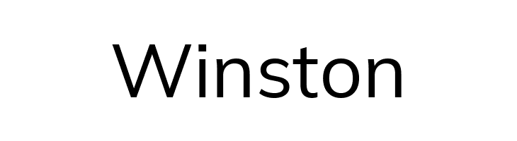Winston  フリーフォントのダウンロード