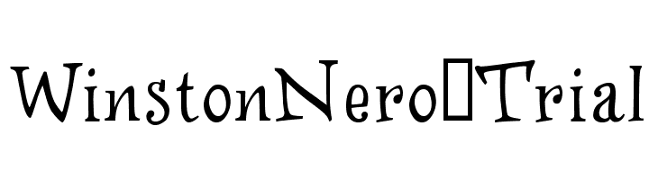 WinstonNero_Trial  font caratteri gratis